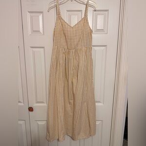 Old Navy Yellow Gingham Dress